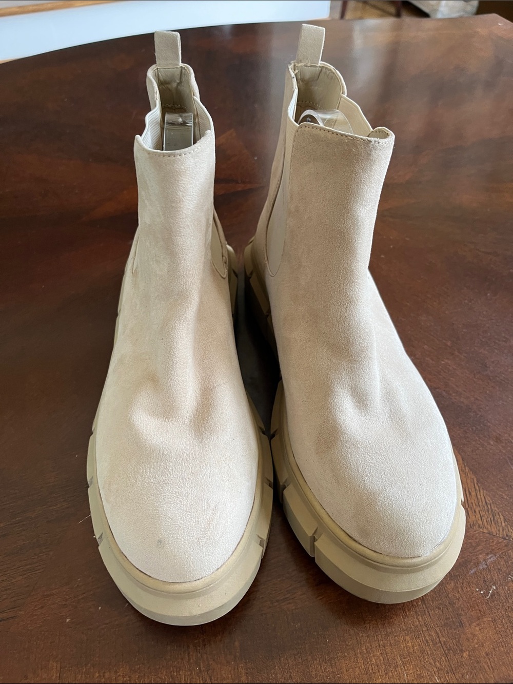 Nordstrom Beige Chunky Rubber Sole Shoes